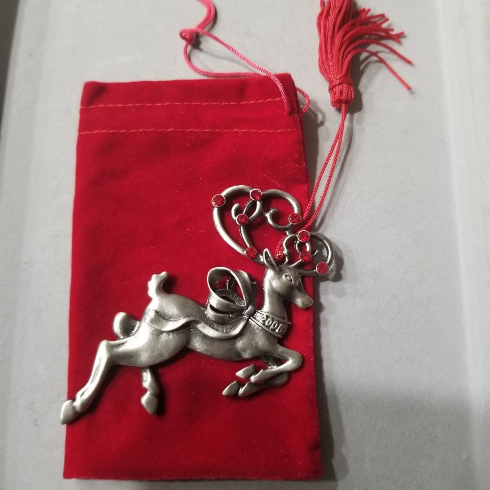 Avon 2006 Reindeer Pewter Ornament